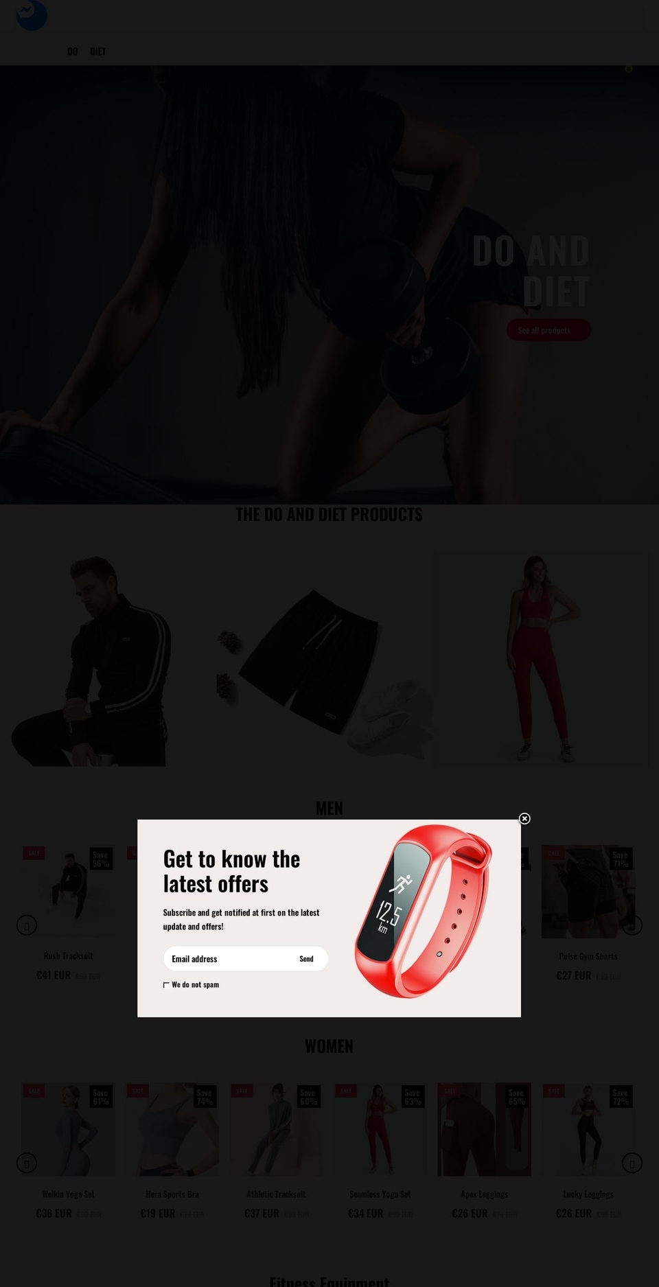 Mefit Shopify theme site example doanddiet.com