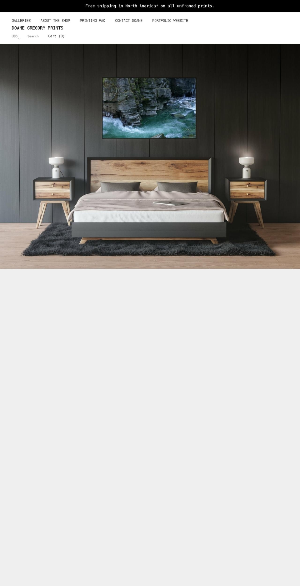 doanegregoryprints.com shopify website screenshot