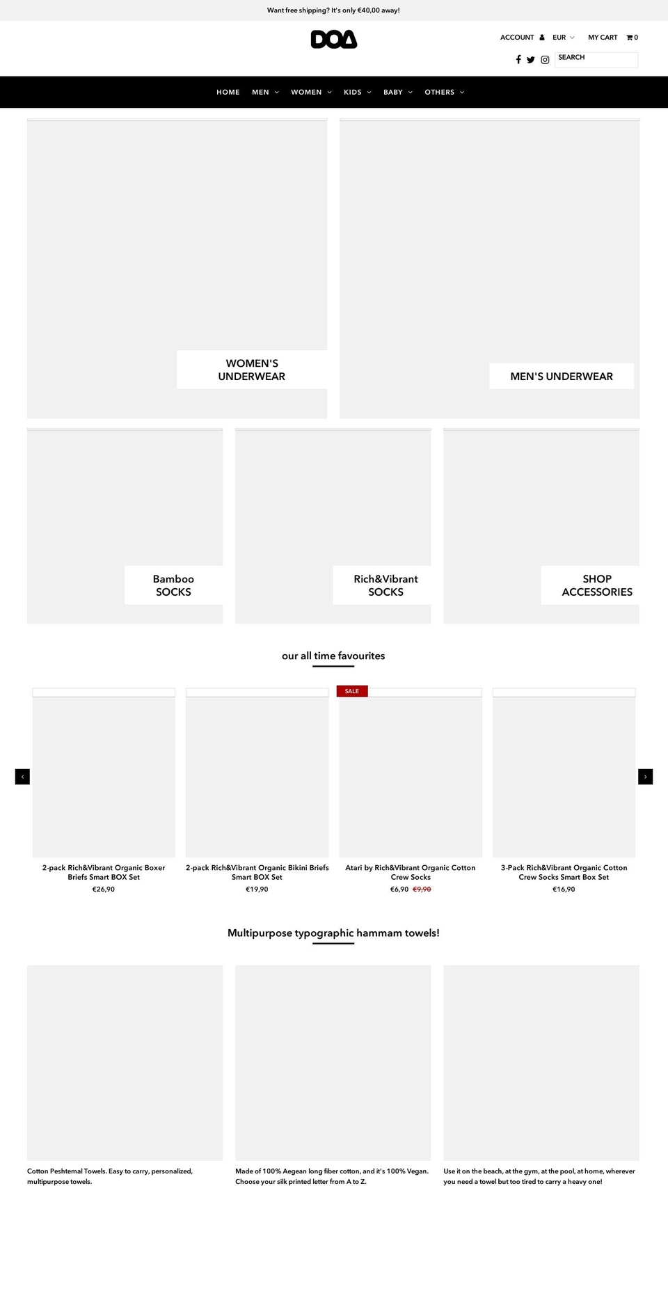 doashop.com — Shopify storefront screenshot