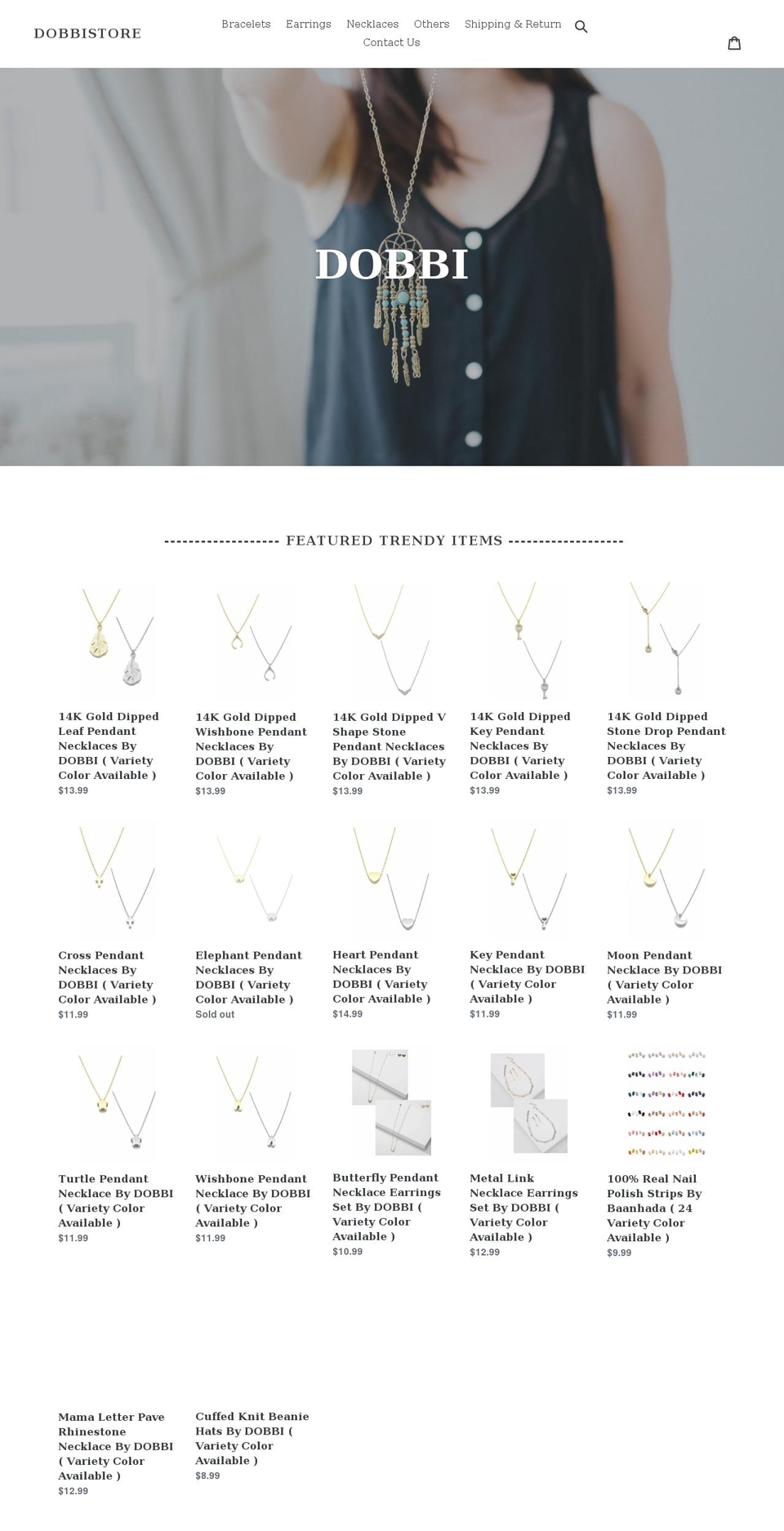 dobbistore.com shopify website screenshot