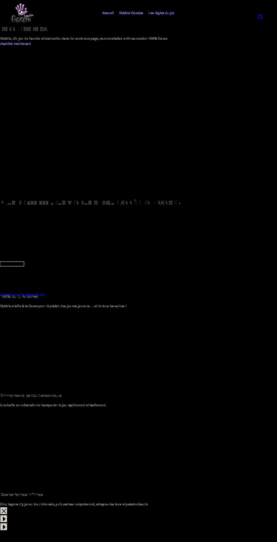 dobblecorsica.fr shopify website screenshot