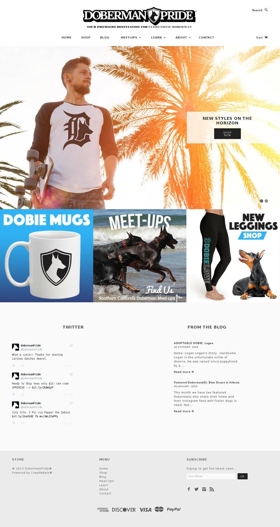 dobermanpride.com shopify website screenshot