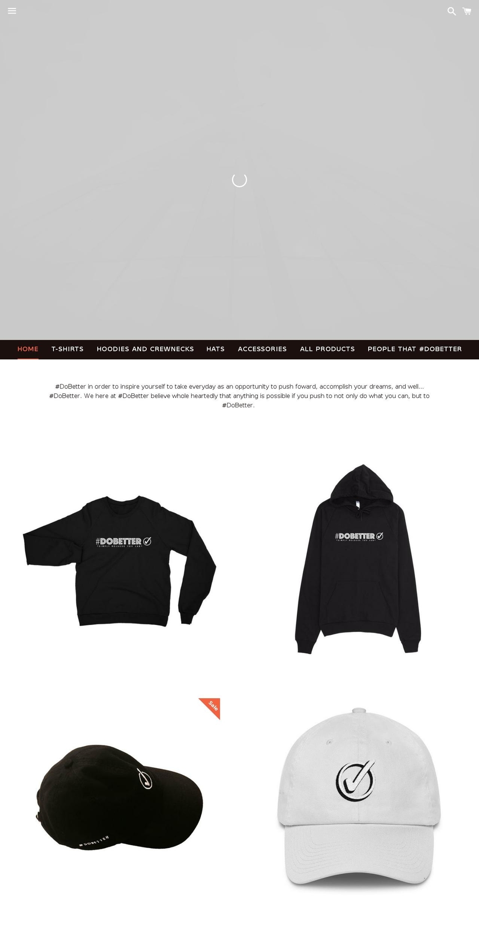 dobetteralways.com — Shopify storefront screenshot