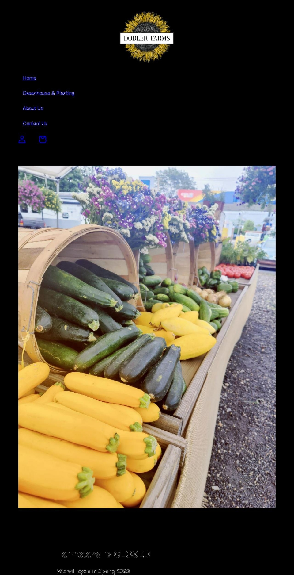 doblerfarms.com shopify website screenshot