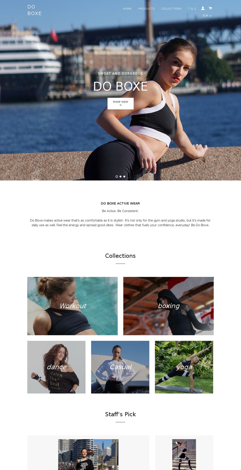 doboxe.com shopify website screenshot