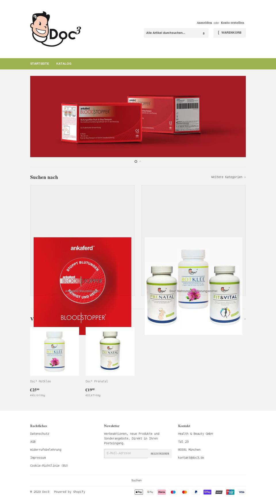 doc3.myshopify.com shopify website screenshot