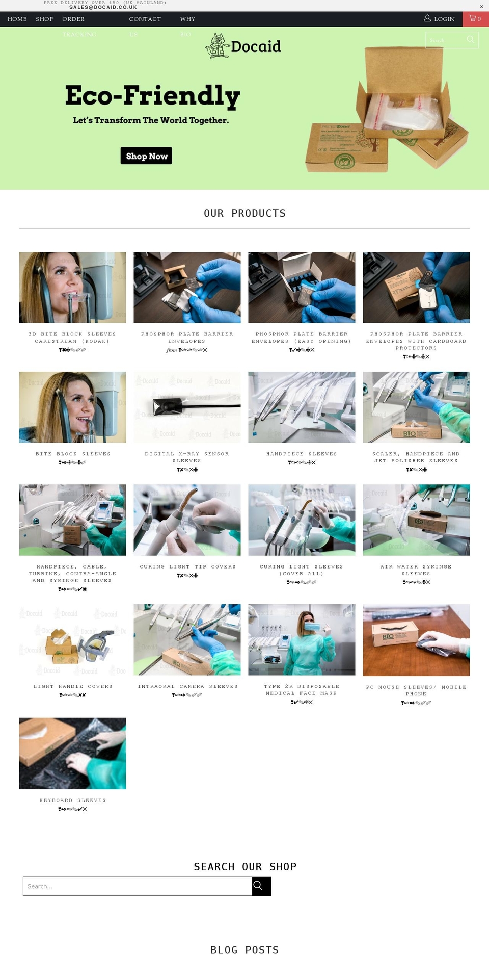 docaid.co.uk shopify website screenshot