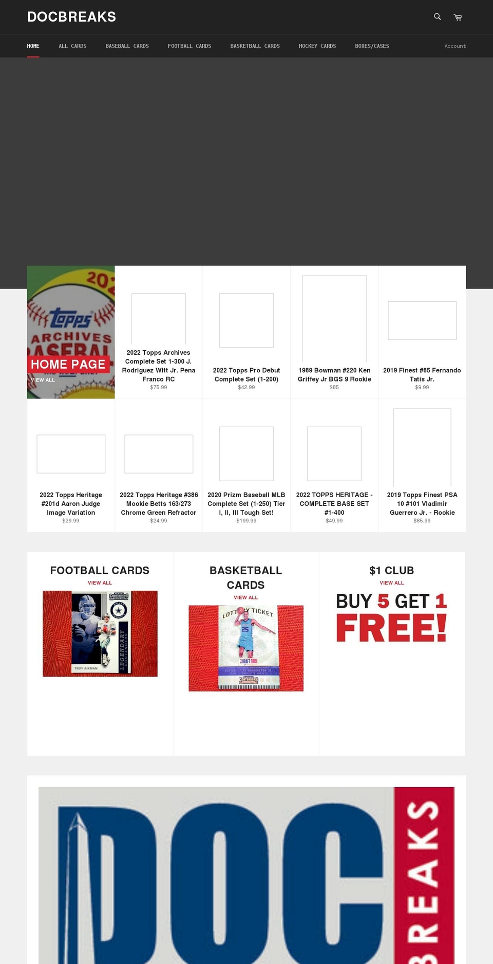 docbreaks.com shopify website screenshot