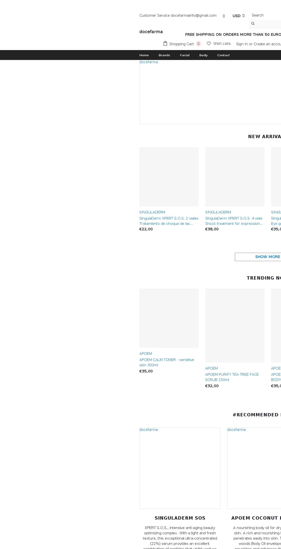 docefarma.com shopify website screenshot
