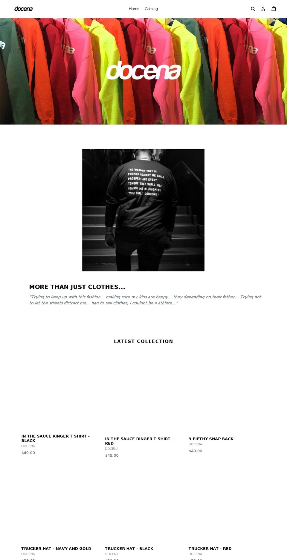 docenanyc.com — Shopify storefront screenshot