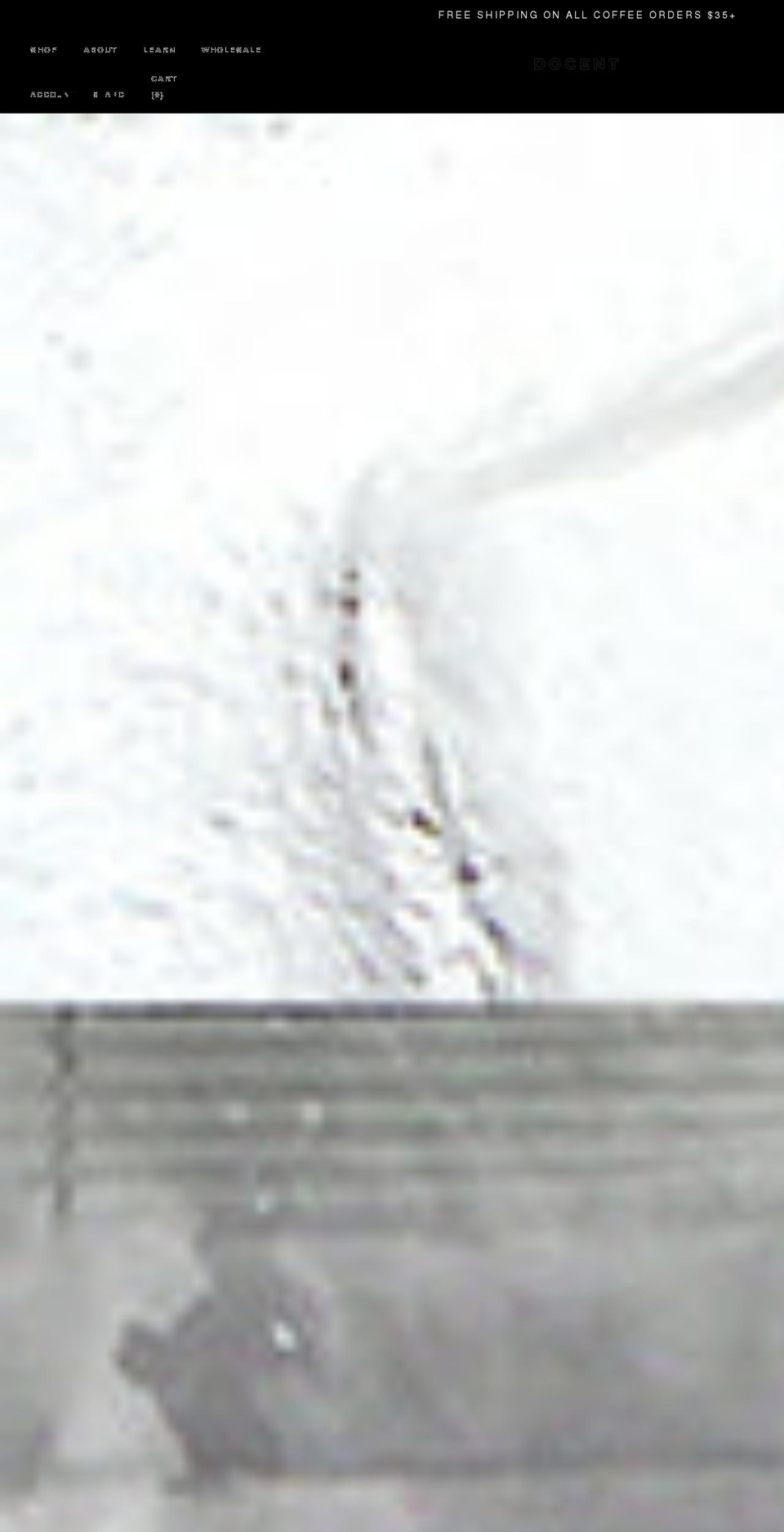 docentcoffee.com shopify website screenshot