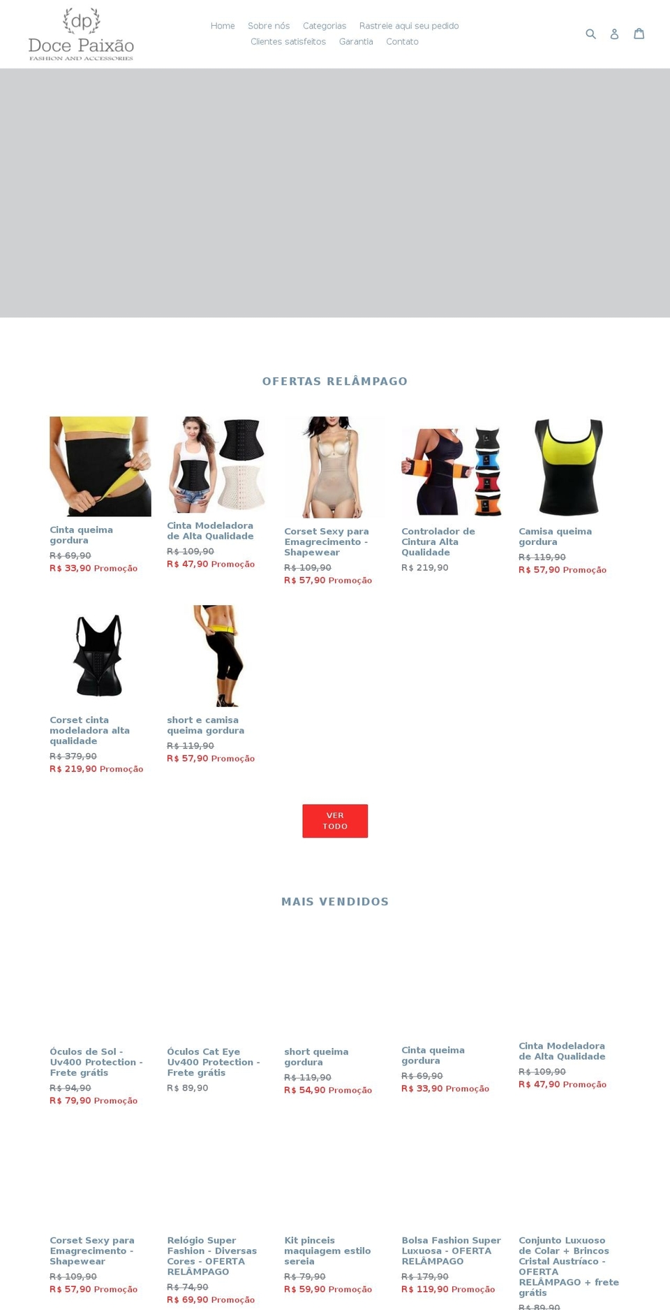docepaixao.com — Shopify storefront screenshot