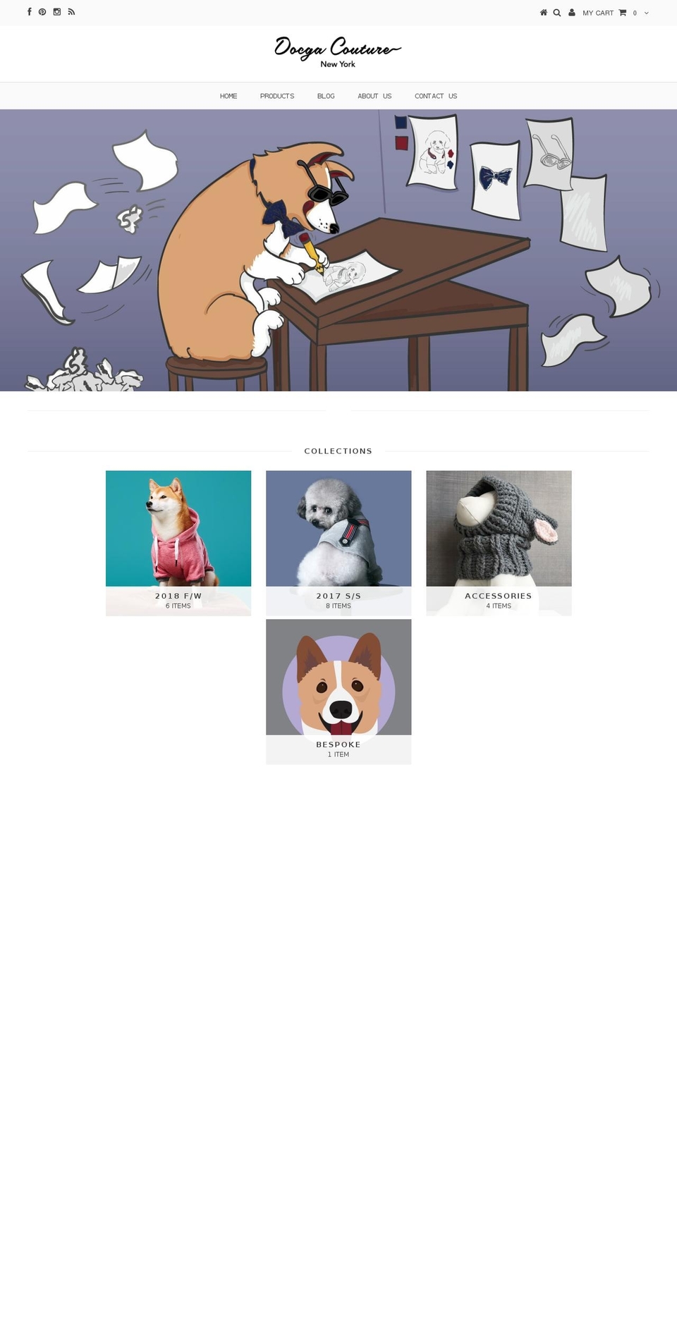 docgacouture.com shopify website screenshot