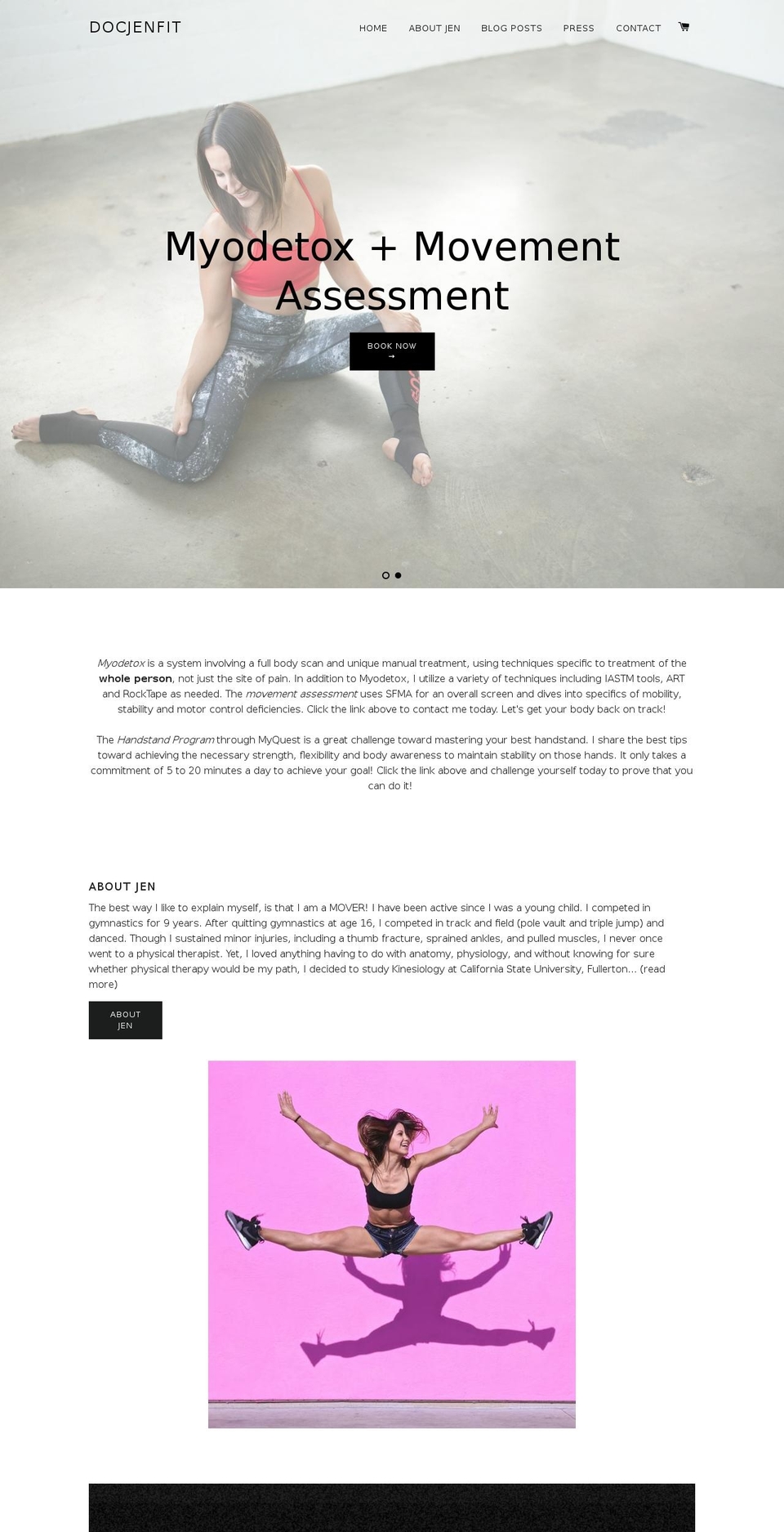 docjenfit.com shopify website screenshot