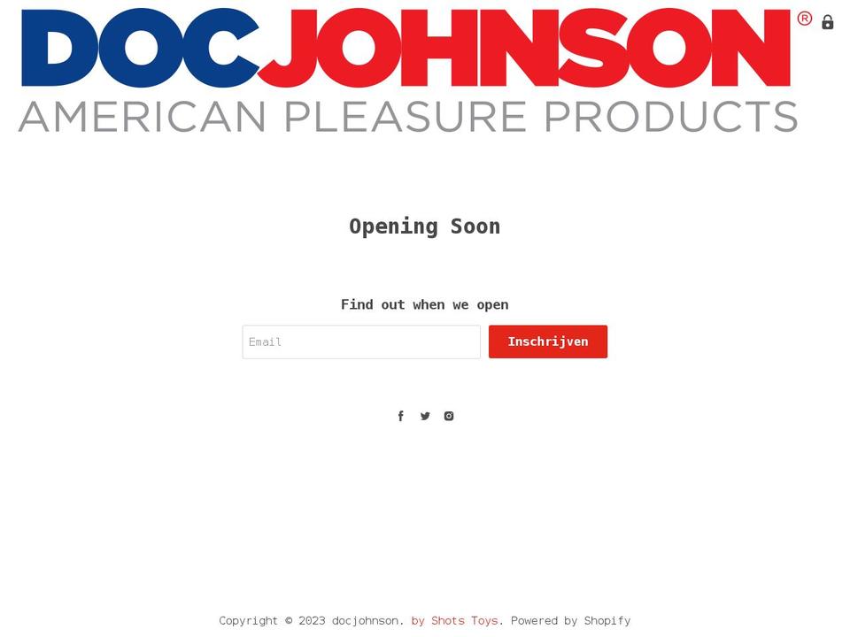 docjohnson.nl shopify website screenshot