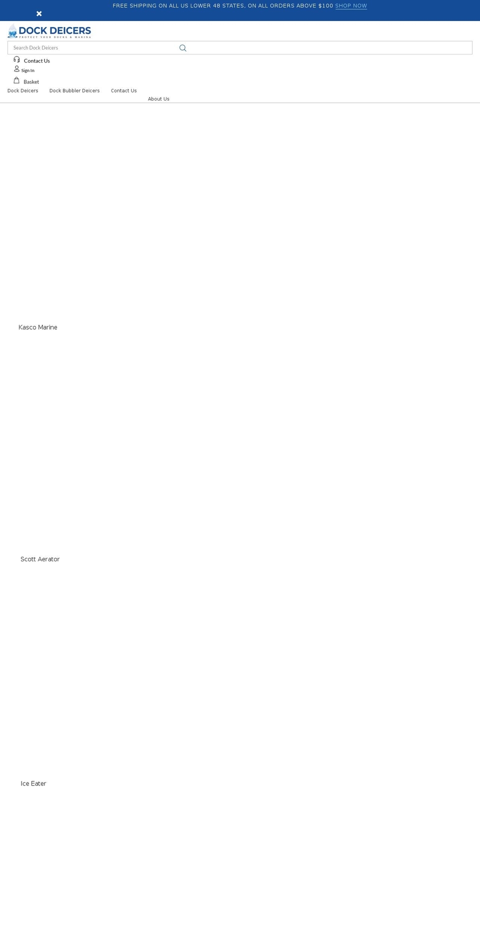 dockdeicers.com shopify website screenshot