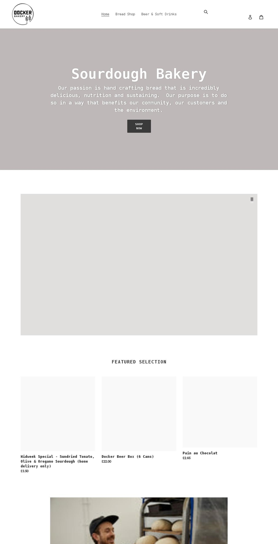 dockerbakery.com shopify website screenshot