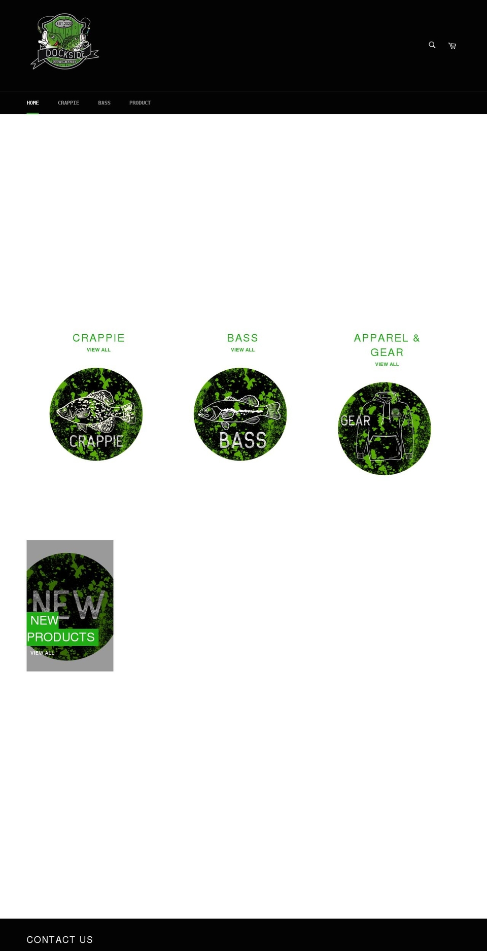 docksidecustombaits.com shopify website screenshot