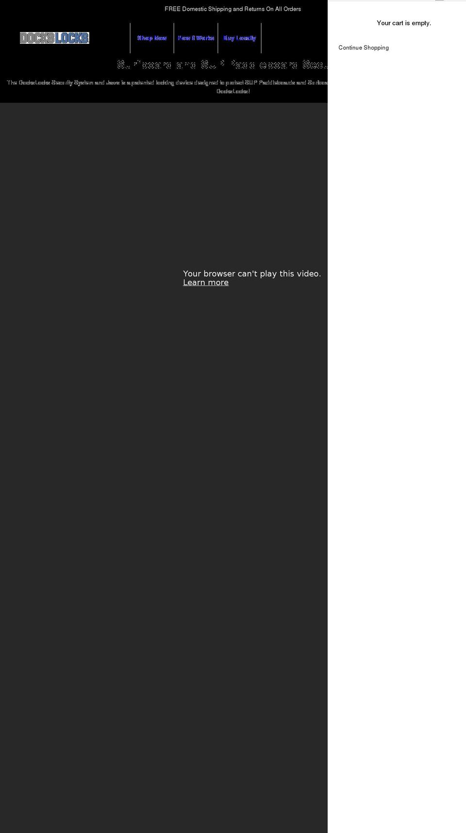 dockslocks.com shopify website screenshot