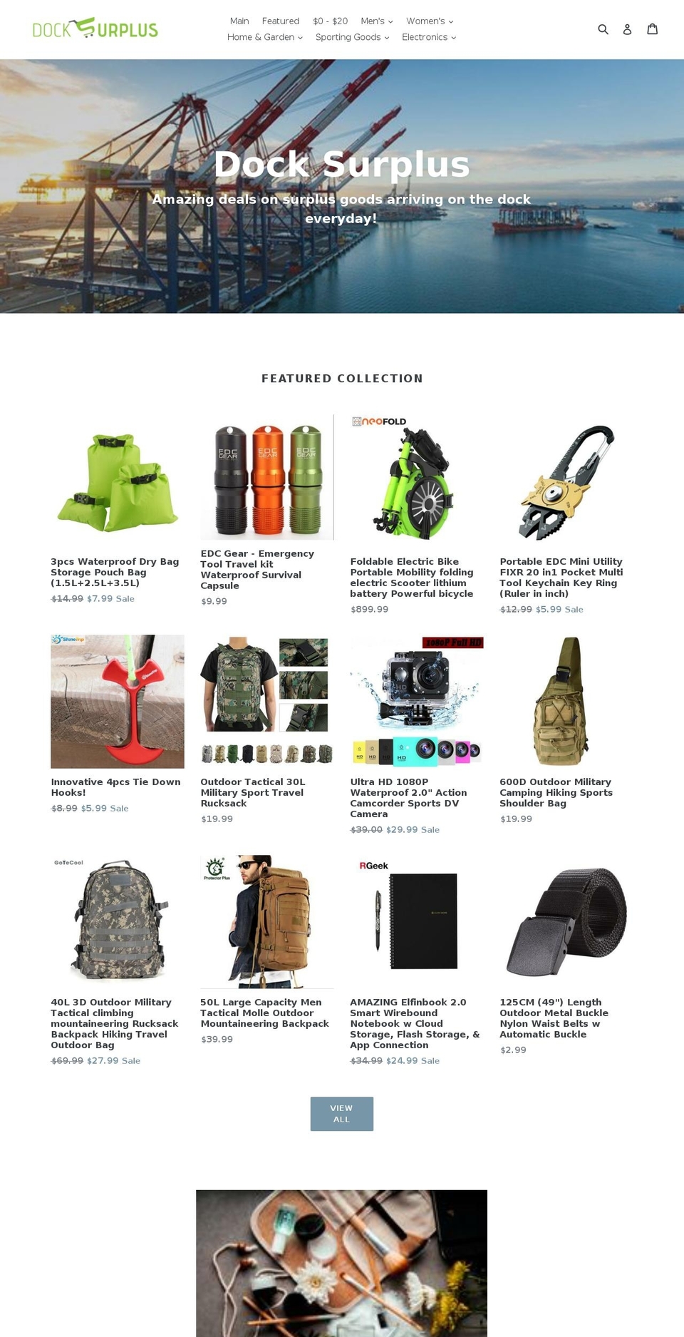 docksurplus.com — Shopify storefront screenshot