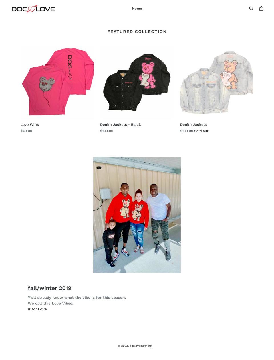 docloveclothing.com — Shopify storefront screenshot