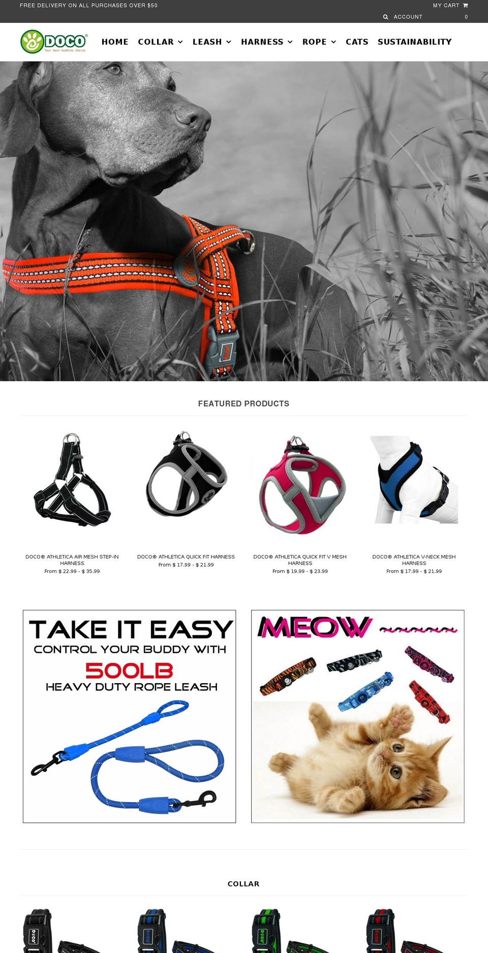 docopet.com shopify website screenshot