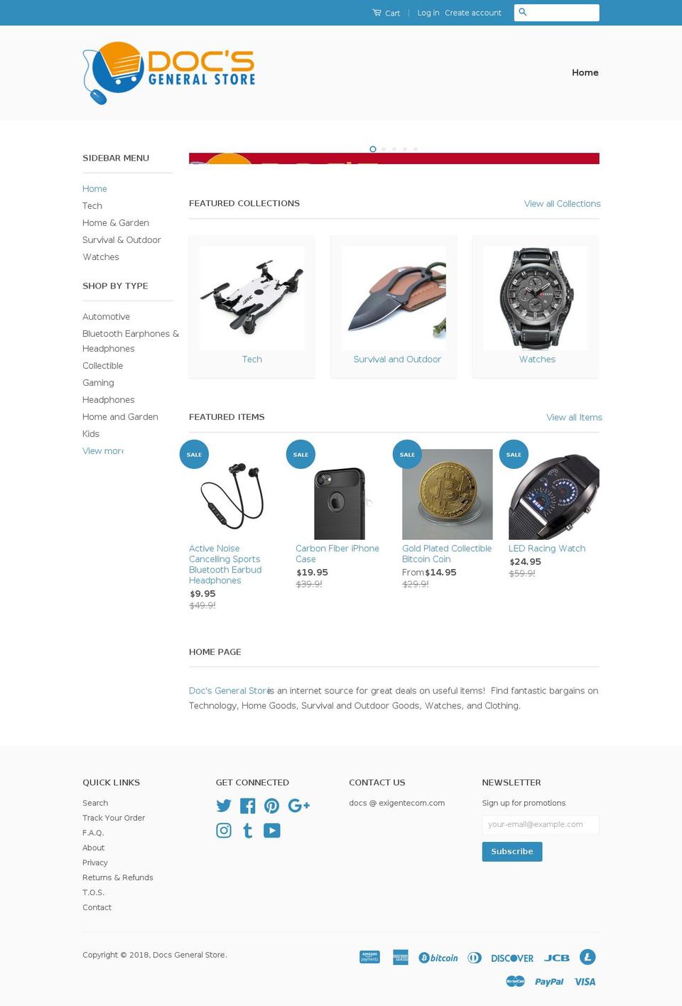 docsgeneralstore.com — Shopify storefront screenshot