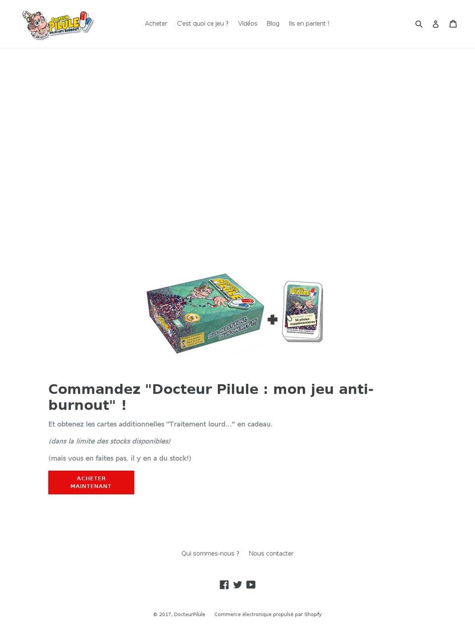 docteurpilule.com shopify website screenshot