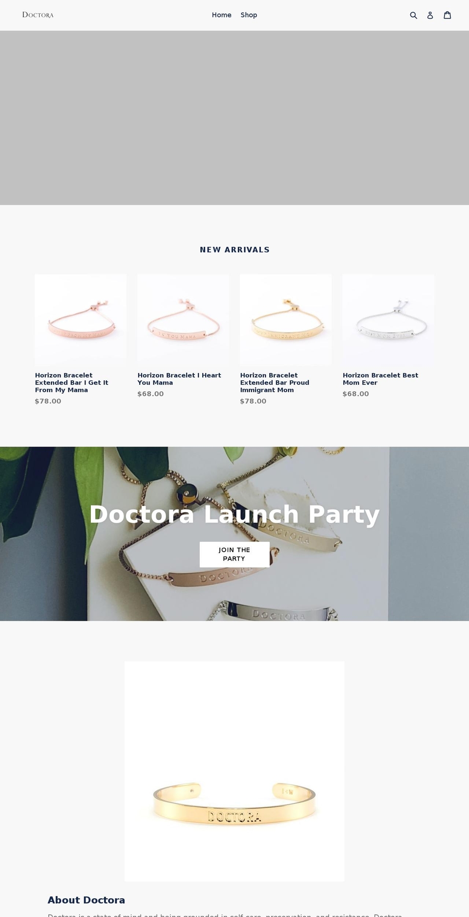 doctoradesigns.com — Shopify storefront screenshot