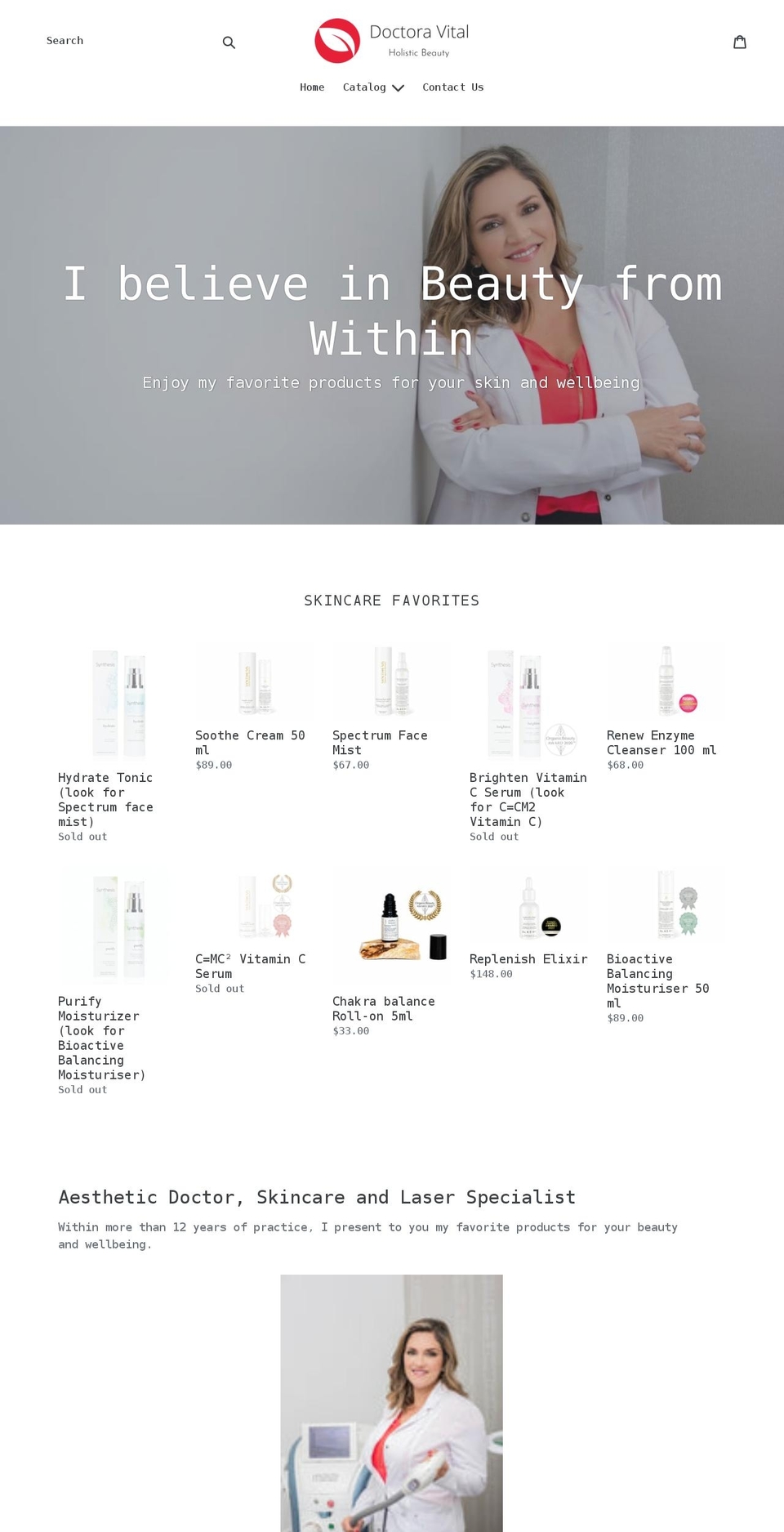 doctoravital.com shopify website screenshot