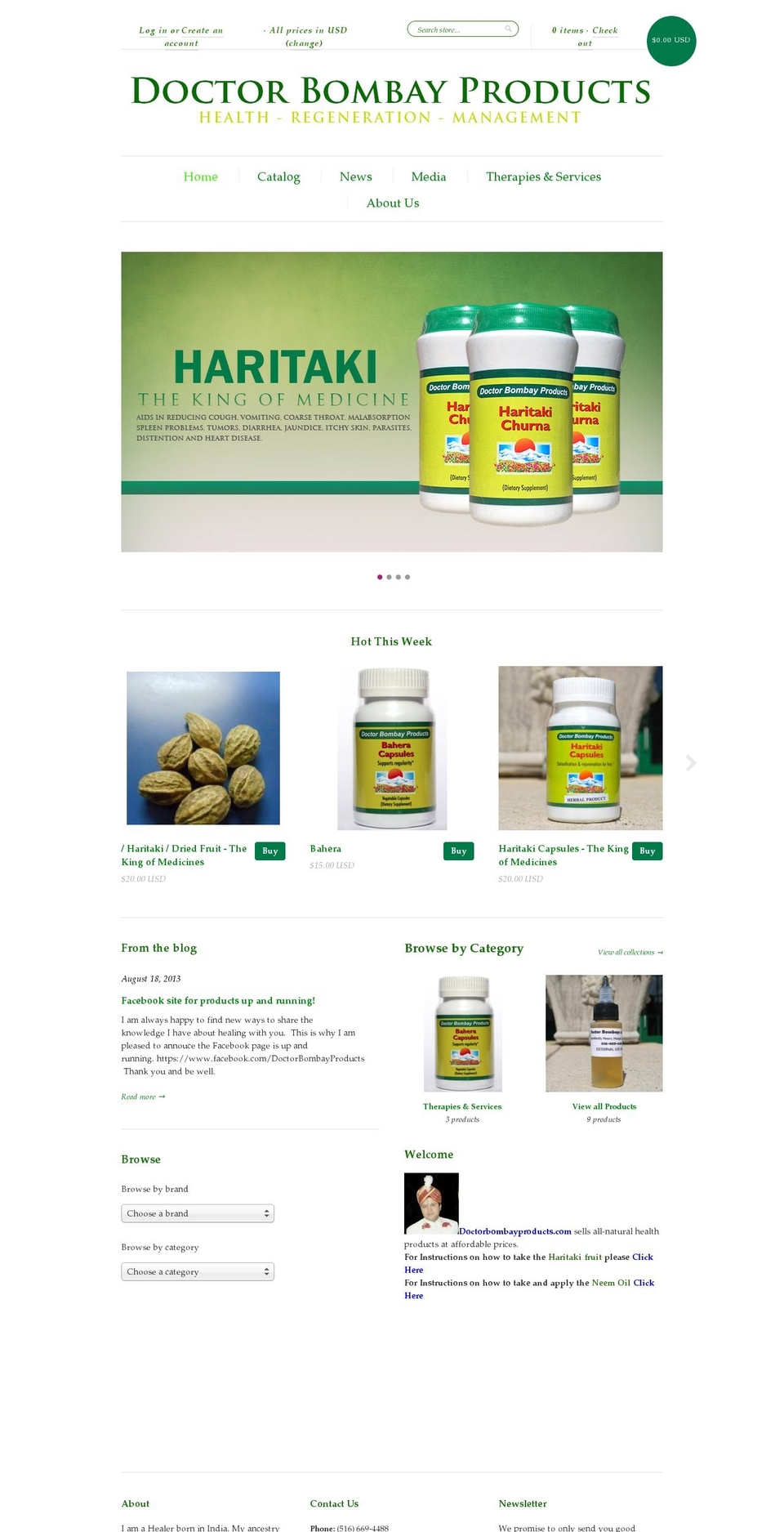 doctorbombayproducts.com shopify website screenshot