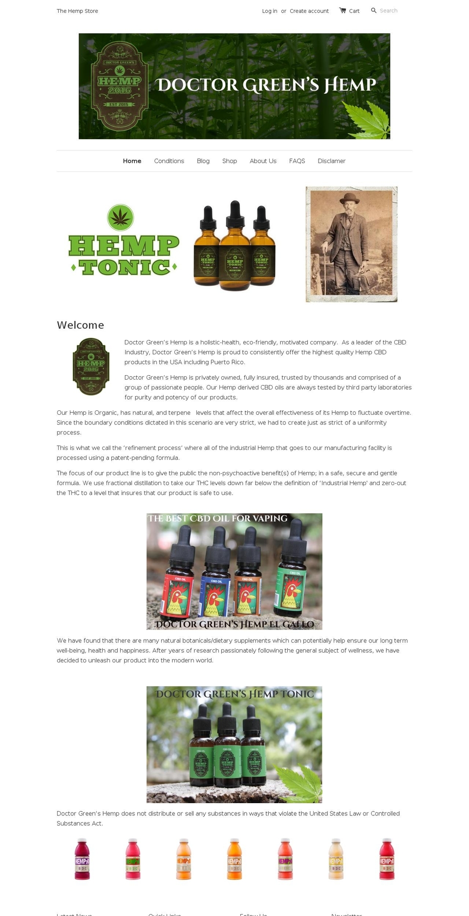doctorgreenshemp.com shopify website screenshot