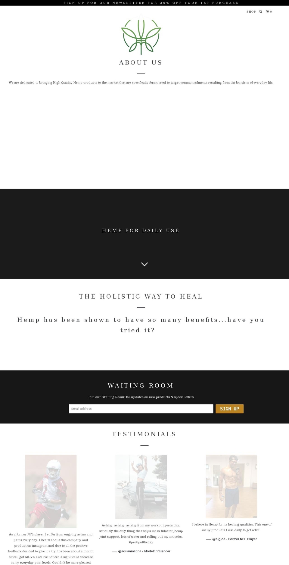 doctorhempshop.com shopify website screenshot