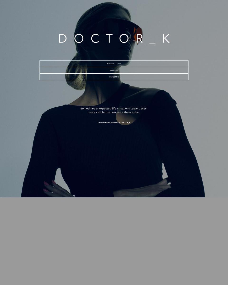 doctork.se shopify website screenshot