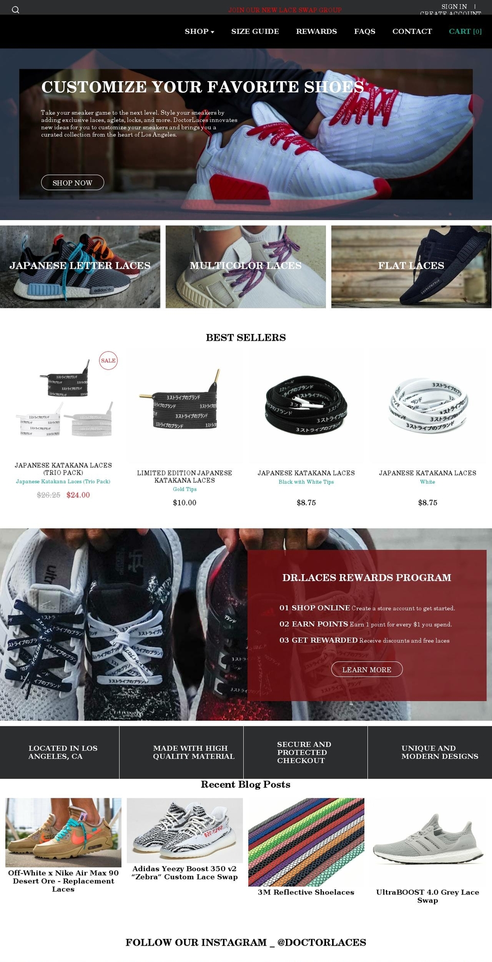 doctorlaces.myshopify.com — Shopify storefront screenshot