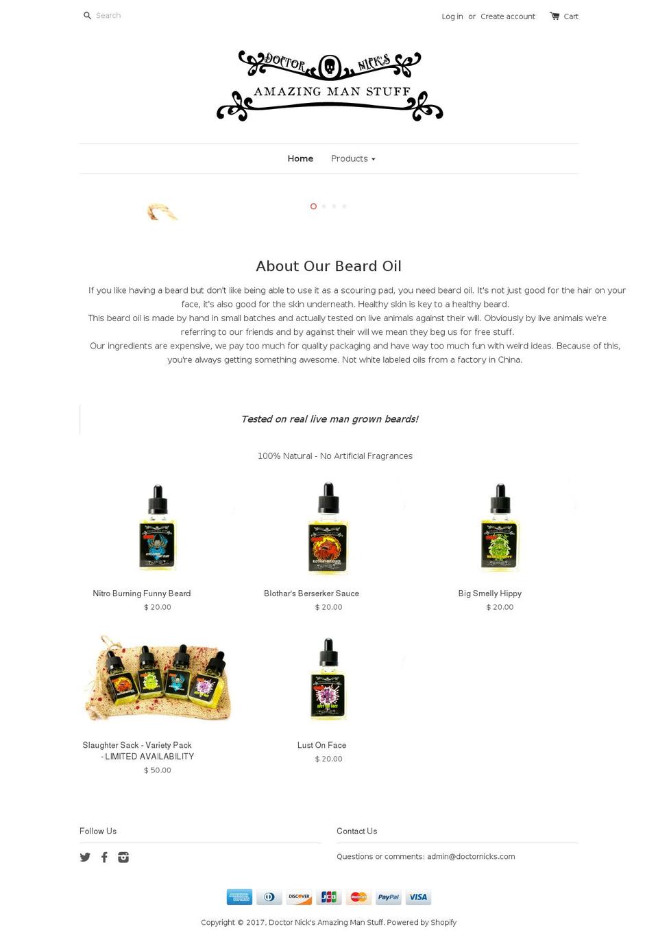 doctornicks.com shopify website screenshot