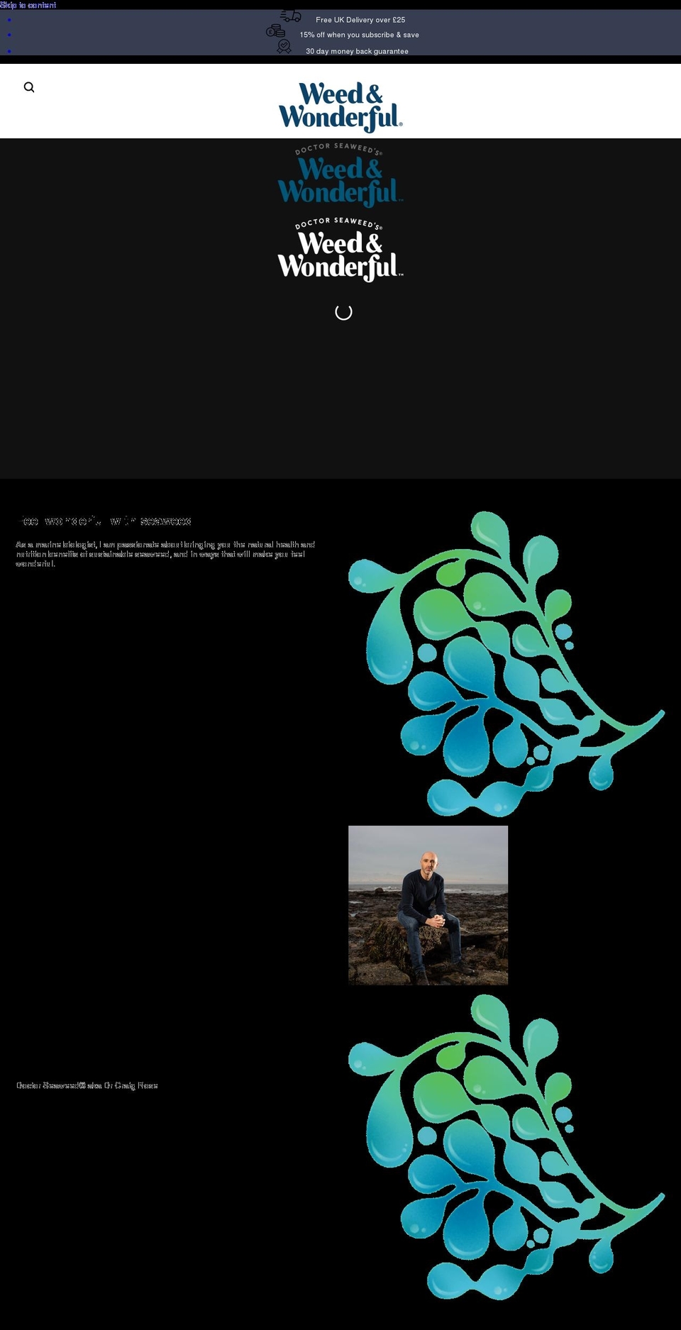 doctorseaweed.com shopify website screenshot