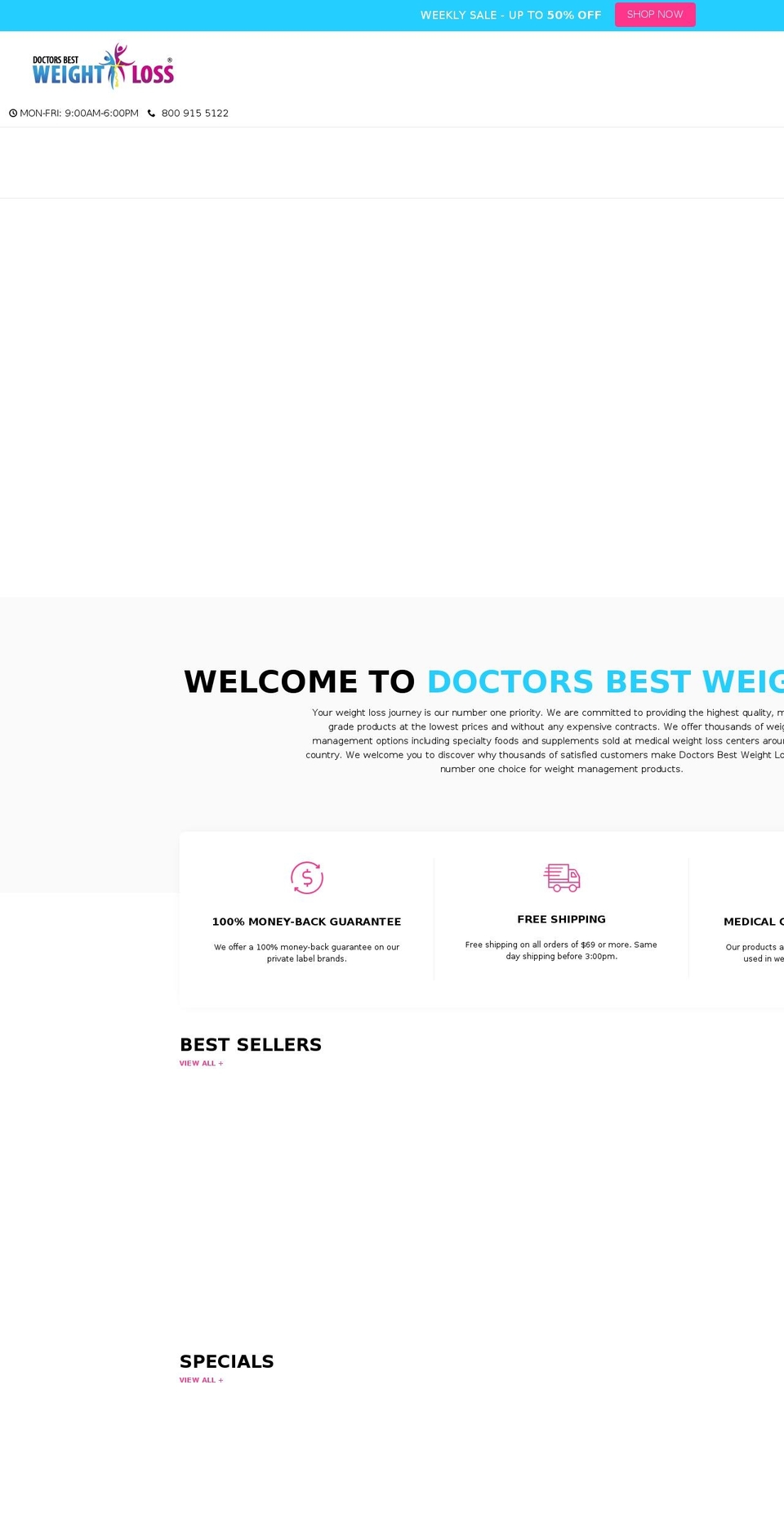 doctorsgreatweightloss.com — Shopify storefront screenshot