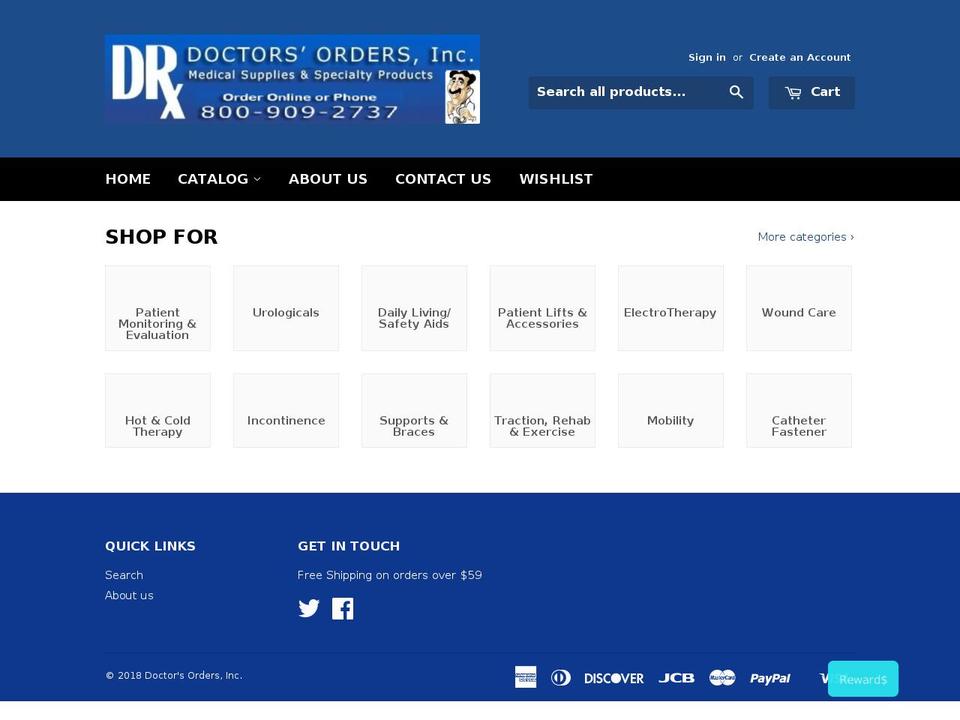 doctorsorders.us shopify website screenshot