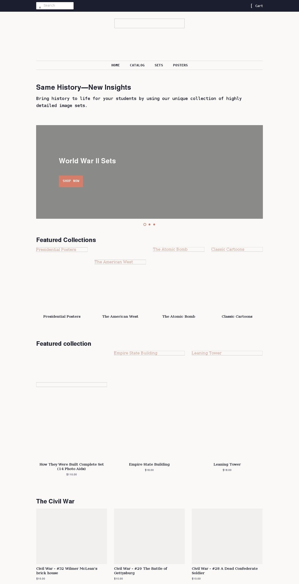 documentaryphotoaids.com shopify website screenshot