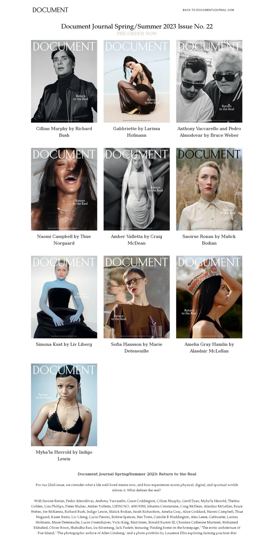 documentjournal.myshopify.com shopify website screenshot