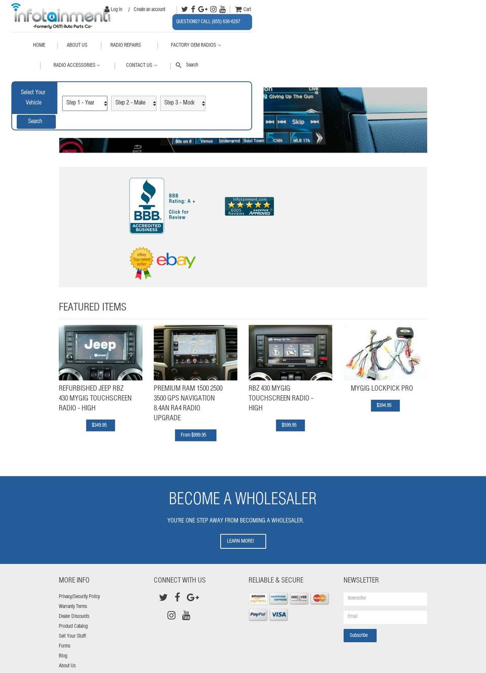 dodgenav.com shopify website screenshot