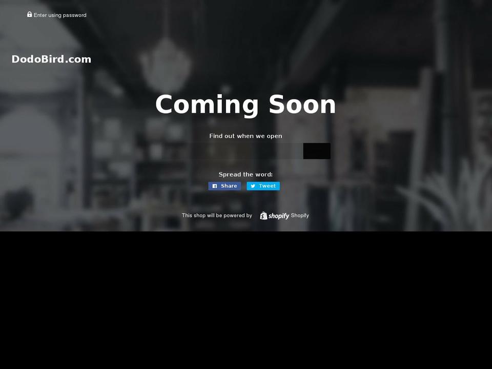 dodo-bird.com — Shopify storefront screenshot