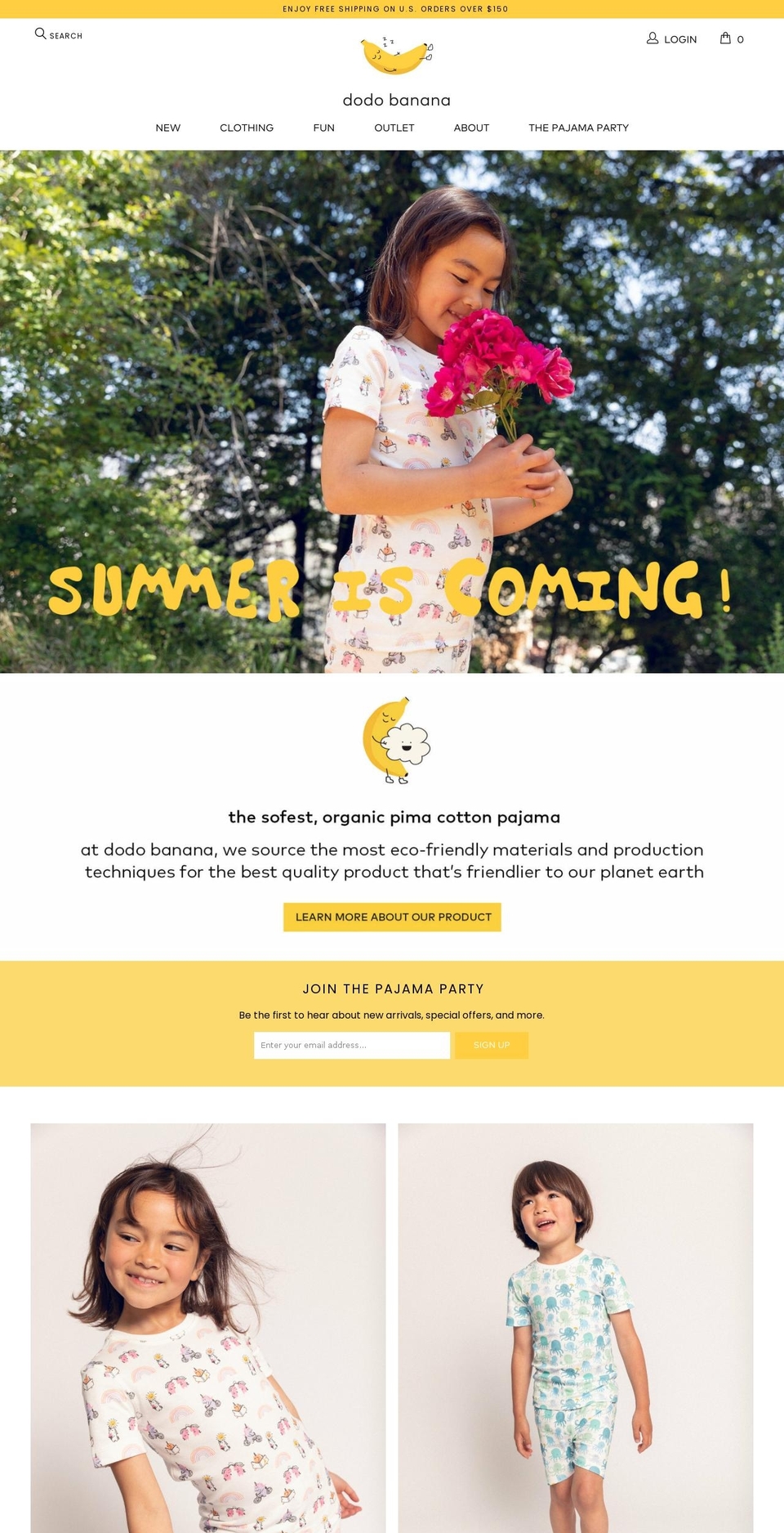 dodobanana.com shopify website screenshot