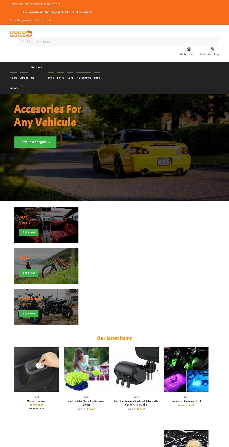 dodoshoppers.com — Shopify storefront screenshot