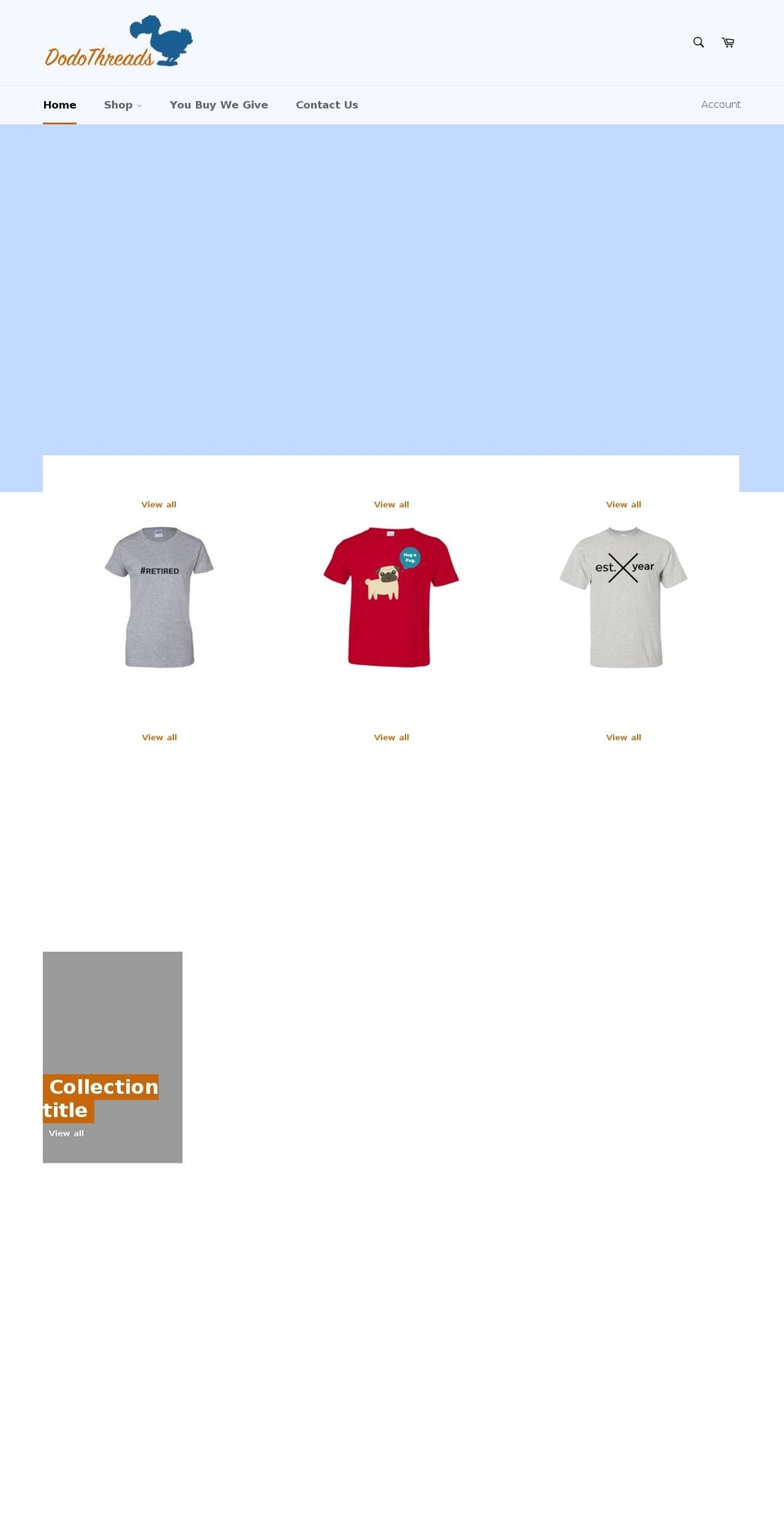 dodothreads.com — Shopify storefront screenshot