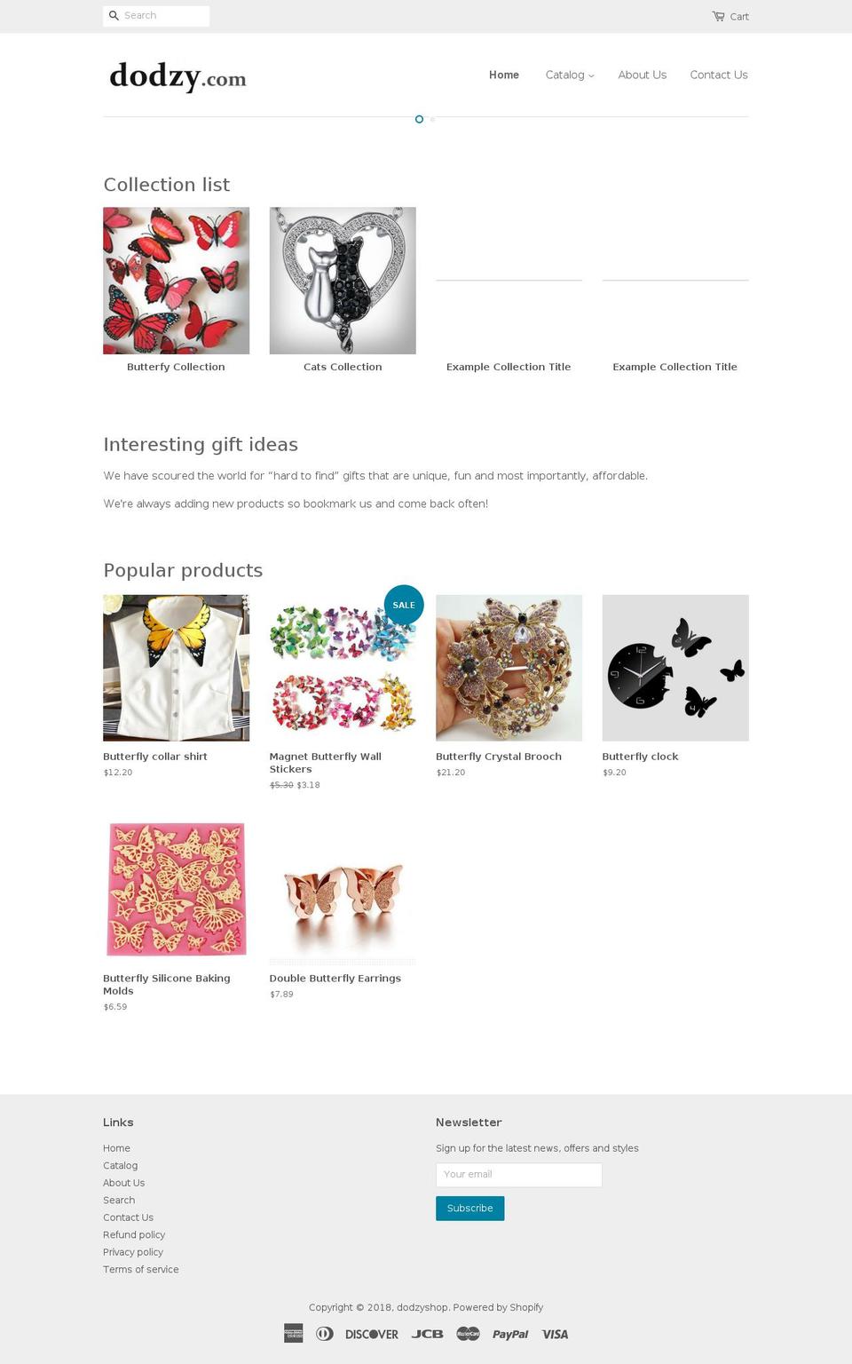 dodzy.com — Shopify storefront screenshot