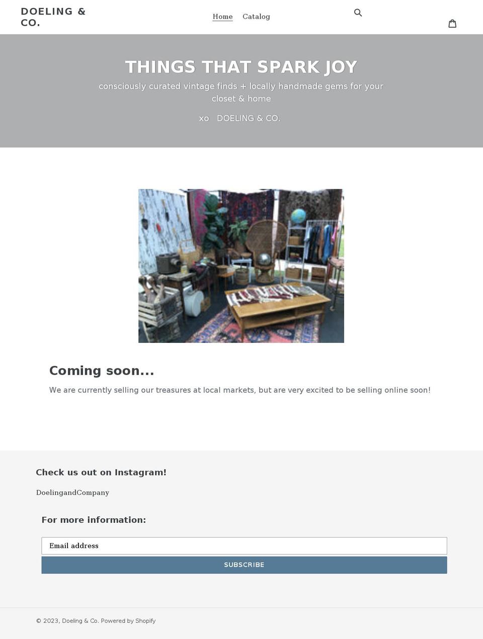 doelingandcompany.com shopify website screenshot
