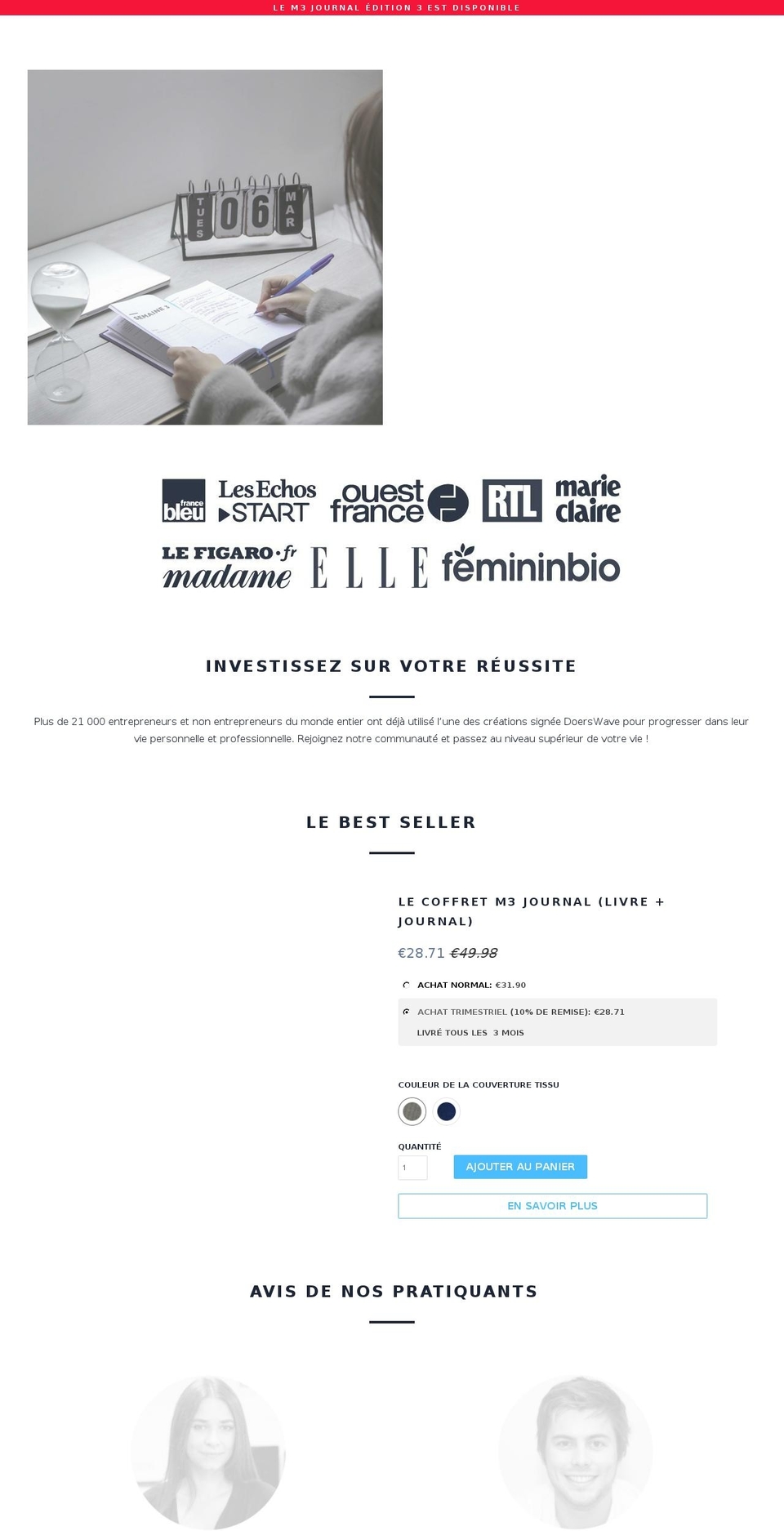 doerswave.com shopify website screenshot