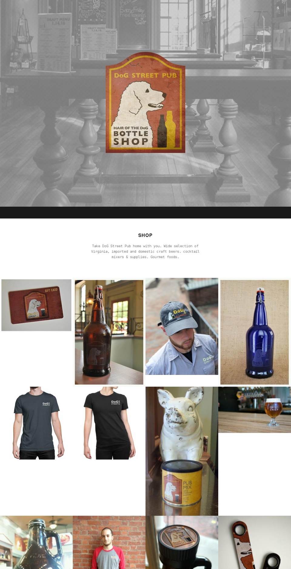 dog-street-pub.myshopify.com shopify website screenshot